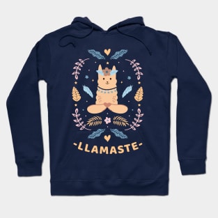 Llamaste | Cute Llama Yoga Hoodie